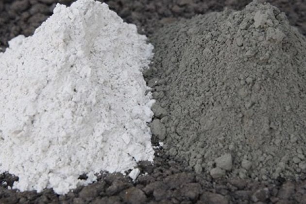 Không nên trộn xi măng trắng và xi măng đen