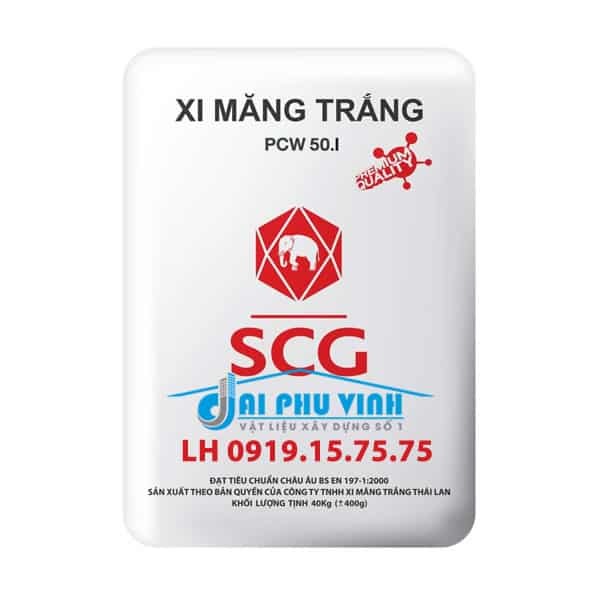 Xi măng trắng con voi SCG
